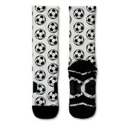 Soccer Graphic Flex Mid-Calf Socks - Striker