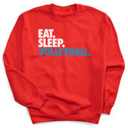 Volleyball Crewneck Sweatshirt - Eat Sleep Volleyball (Bold)