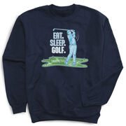 Golf Crewneck Sweatshirt - Eat. Sleep. Golf