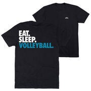 Volleyball Short Sleeve T-Shirt - Eat. Sleep. Volleyball. (Back Design)