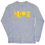 Softball Tshirt Long Sleeve - Love To Play