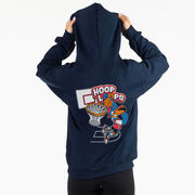 Basketball Hooded Sweatshirt - Hoop Loops (Back Design)