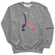 Gymnastics Crewneck Sweatshirt - Stars and Stripes Gymnast