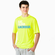 Lacrosse Short Sleeve Performance Tee - Eat. Sleep. Lacrosse.