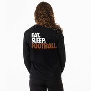 Football Tshirt Long Sleeve - Eat. Sleep. Football (Back Design)