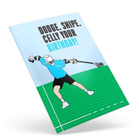 Guys Lacrosse Birthday Greeting Card - Dodge Snipe Celly