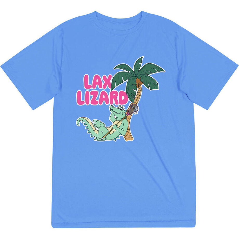 Guys Lacrosse Short Sleeve Performance Tee - Lax Lizard