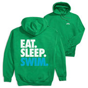 Swimming Hooded Sweatshirt - Eat. Sleep. Swim. (Back Design)