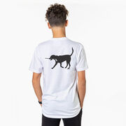 Hockey Short Sleeve T-Shirt - Howe the Hockey Dog (Back Design)