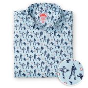 Baseball Performance Short Sleeve Button Down Shirt - Batter Up