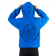 Soccer Hooded Sweatshirt - Soccer Words (Back Design)