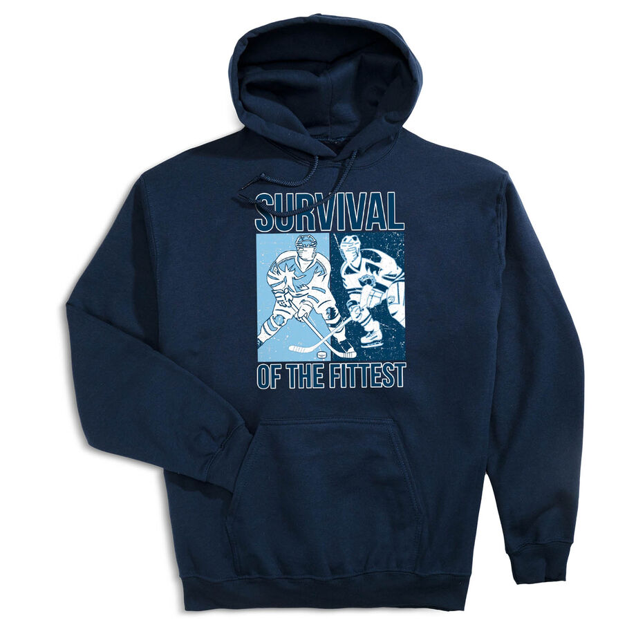 Hockey Hooded Sweatshirt - Survival of the Fittest