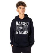 Baseball Hooded Sweatshirt - Raised In a Cage