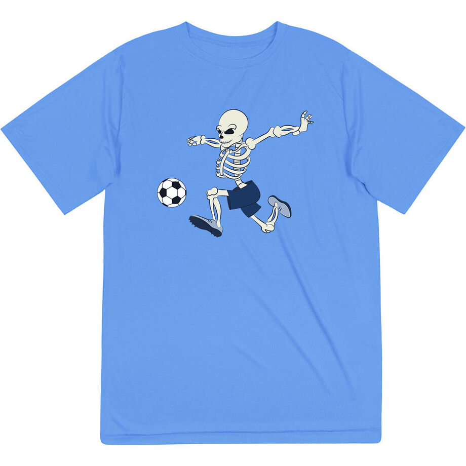 Soccer Short Sleeve Performance Tee - Skeleton Striker