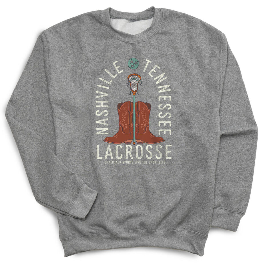 Guys Lacrosse Crewneck Sweatshirt - Nashville Lacrosse