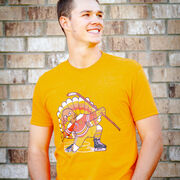 Hockey Short Sleeve T-Shirt - Cage Free Turkey Celly