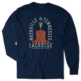 Guys Lacrosse Tshirt Long Sleeve - Nashville Lacrosse