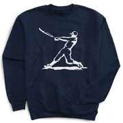 Baseball Crewneck Sweatshirt - Baseball Player