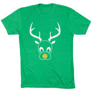 Softball Short Sleeve T-Shirt - Reindeer