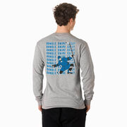 Hockey Tshirt Long Sleeve - Dangle Snipe Celly Player (Back Design)