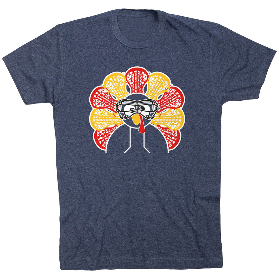 Girls Lacrosse Short Sleeve T-Shirt - Goofy Turkey Player