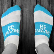 Socrates&reg; Woven Performance Socks Be Amazing (Baby Blue)