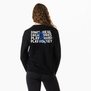 Hockey Crewneck Sweatshirt - Bones Heal Hockey (Back Design)