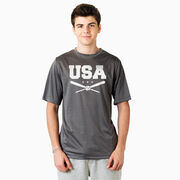 Baseball Short Sleeve Performance Tee - USA