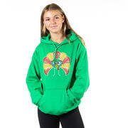 Girls Lacrosse Hooded Sweatshirt - Goofy Turkey Player