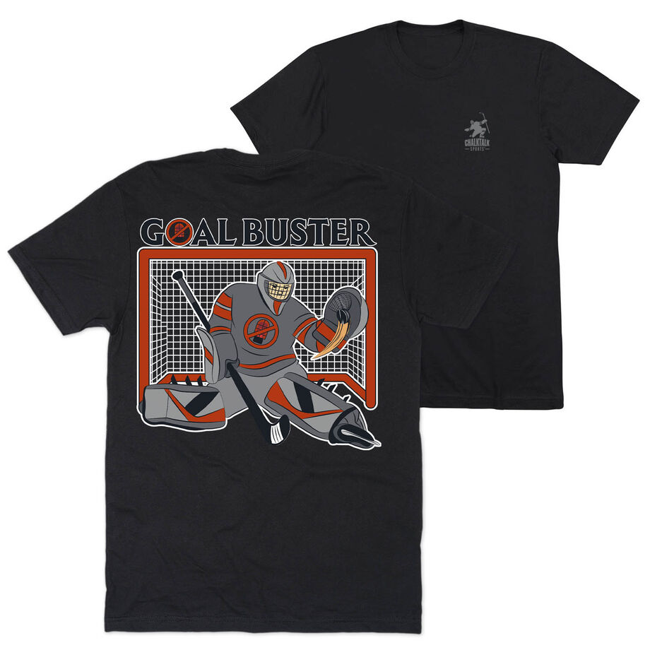 Hockey Short Sleeve T-Shirt - Goal Buster (Back Design)