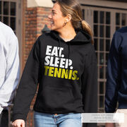 Tennis Hooded Sweatshirt - Eat. Sleep. Tennis.