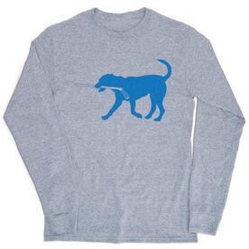 Hockey Tshirt Long Sleeve - Rockey The Hockey Dog