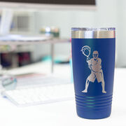 Guys Lacrosse 20 oz. Double Insulated Tumbler - Goalie Silhouette