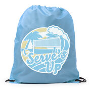 Volleyball Drawstring Backpack - Serve's Up
