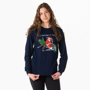 Hockey Tshirt Long Sleeve - He's Checking It Twice