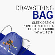 Hockey Drawstring Backpack - Hat-Trick or Treat