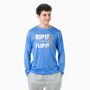 Baseball Long Sleeve Performance Tee - Rip It Flip It