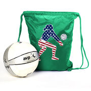 Volleyball Sport Pack Cinch Sack - Volleyball Stars and Stripes Player