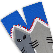 Woven Yakety Yak! Knee High Socks - Shark Attack