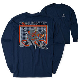 Hockey Tshirt Long Sleeve - Goal Buster (Back Design)