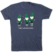 Guys Lacrosse  Short Sleeve T-Shirt - Laxin' With My Gnomies