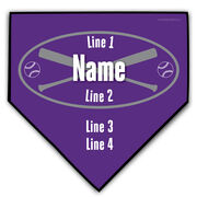 Softball Personalized Team Home Plate Plaque