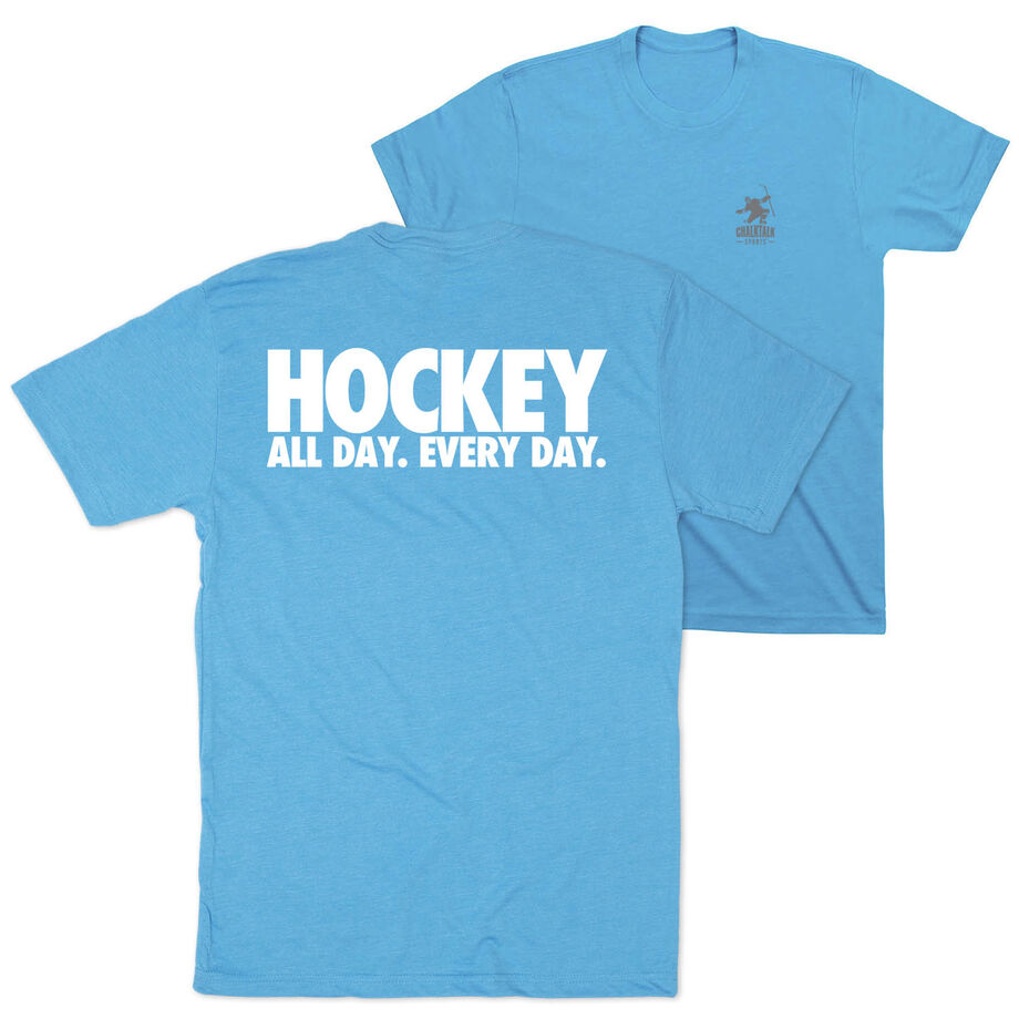 Hockey T-Shirt Short Sleeve - All Day Every Day (Back Design)