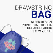 Cheerleading Drawstring Backpack - The Bigger the Bow