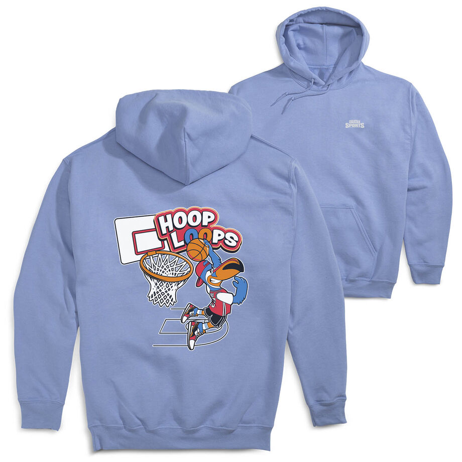 Basketball Hooded Sweatshirt - Hoop Loops (Back Design)