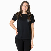 Girls Lacrosse Short Sleeve T-Shirt - Lax Mom Life (Back Design)