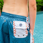 Baseball Swim Trunks - Diamond