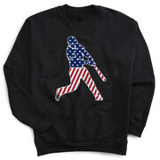 Baseball Crewneck Sweatshirt - Baseball Stars and Stripes Player