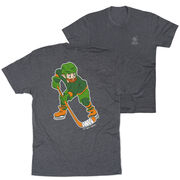 Hockey Short Sleeve T-Shirt - St. Hat-Trick (Back Design) 