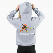 Hockey Hooded Sweatshirt - Hat-Trick or Treat (Back Design)